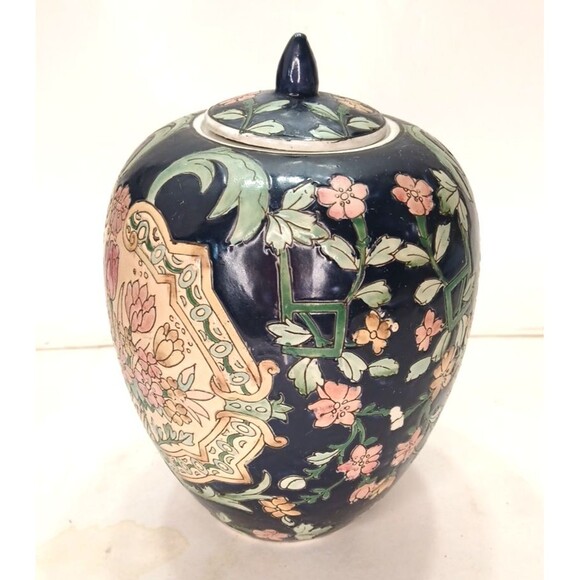 Oklahoma Importing Co. H.F.P. Macus Ginger Jar Oriental Porcelain Hand Painted - Picture 1 of 8